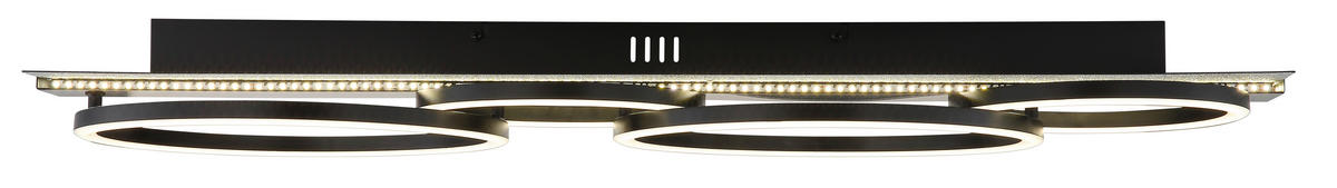 GLOBO Deckenventilator Deckenleuchte-Norberto - schwarz (32,00/10,50/89,50cm) - GLOBO