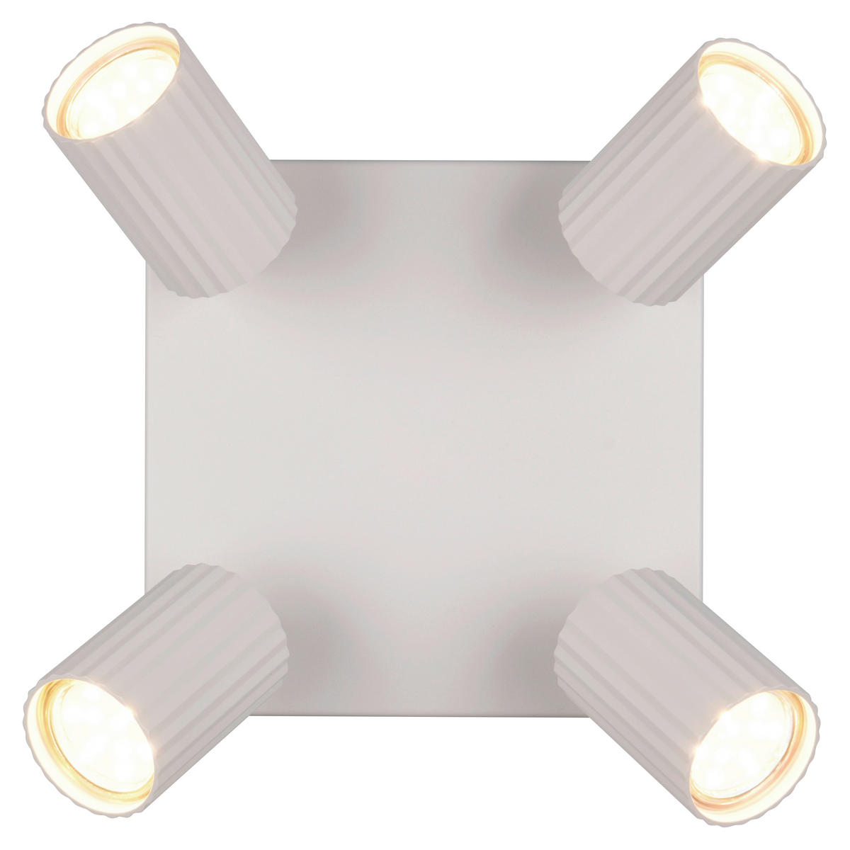 Reality Leuchten Spots grau Metall B/H/L: ca. 20x14,5x20 cm GU10 4 Brennstellen Spot_Soka_4 - grau (20,00/20,00/14,50cm) - Reality Leuchten