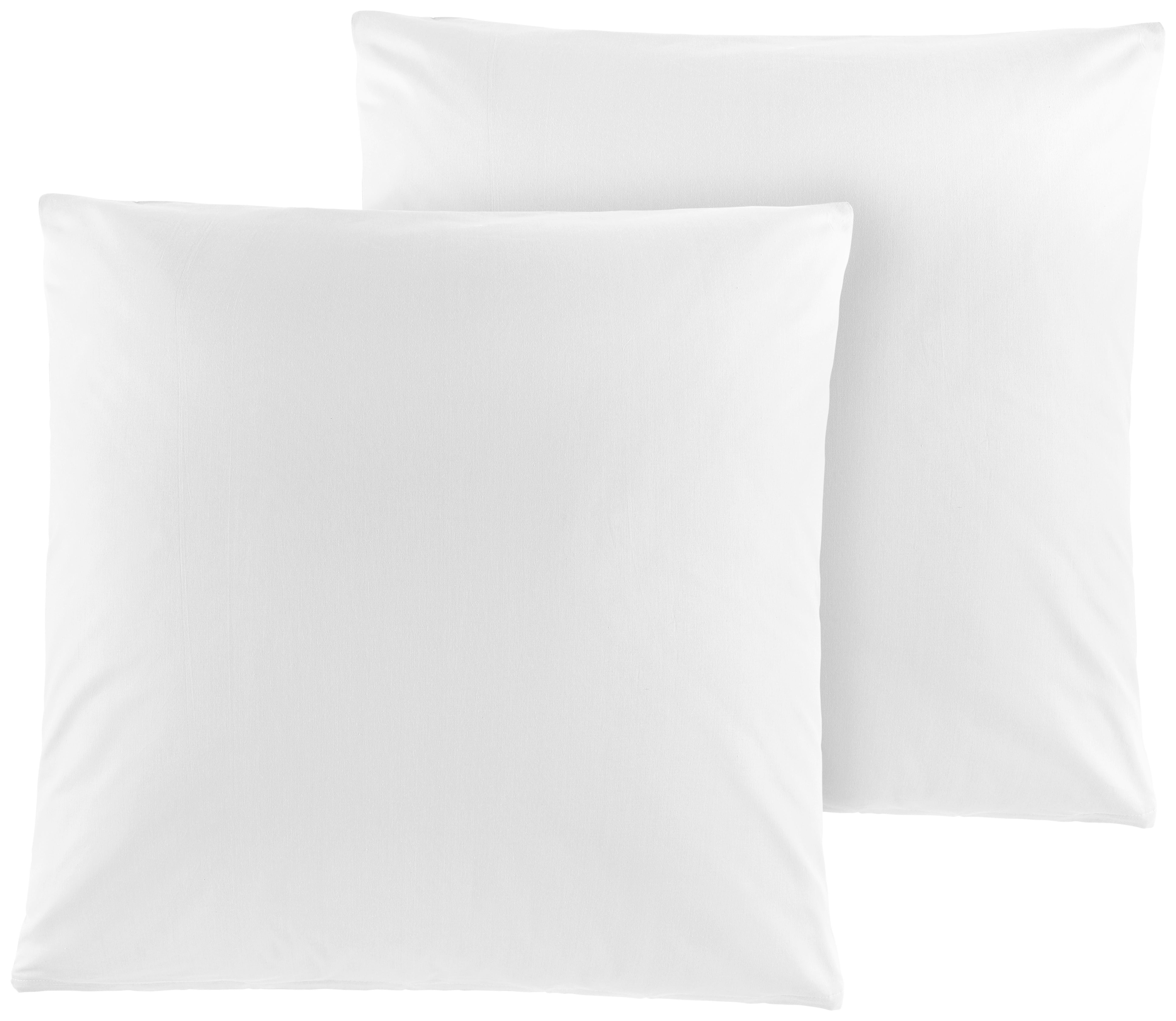 Kissenhülle Renforce Kissenbezug-Renforce_2erPack 80x80 - weiß (80,00/80,00cm)