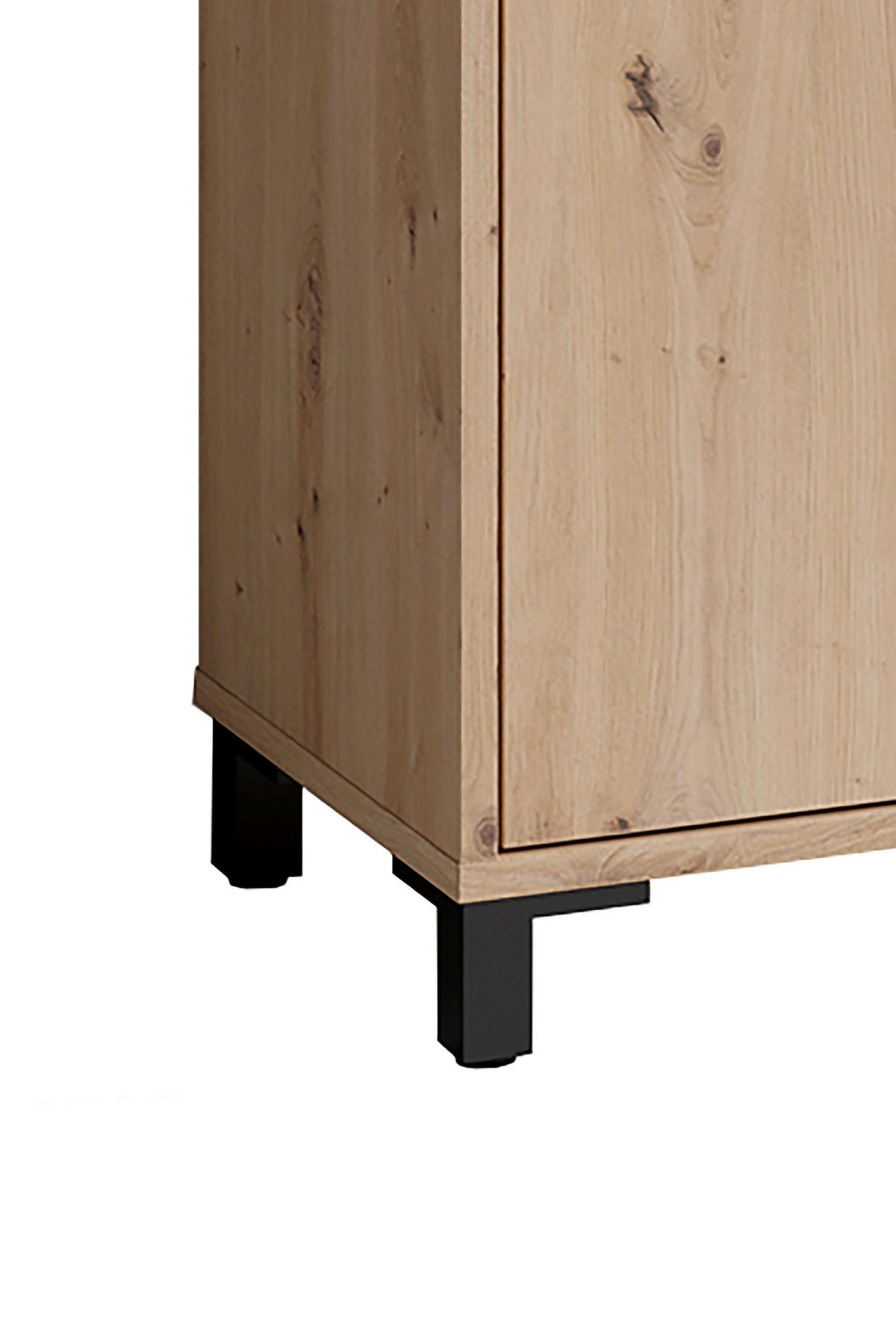 Hochschrank WELLNESS Eiche Artisan Nachbildung schwarz schwarz B/H/T: ca. 54x193x31 cm WELLNESS - Eiche/schwarz (54,00/193,00/31,00cm) - byLIVING