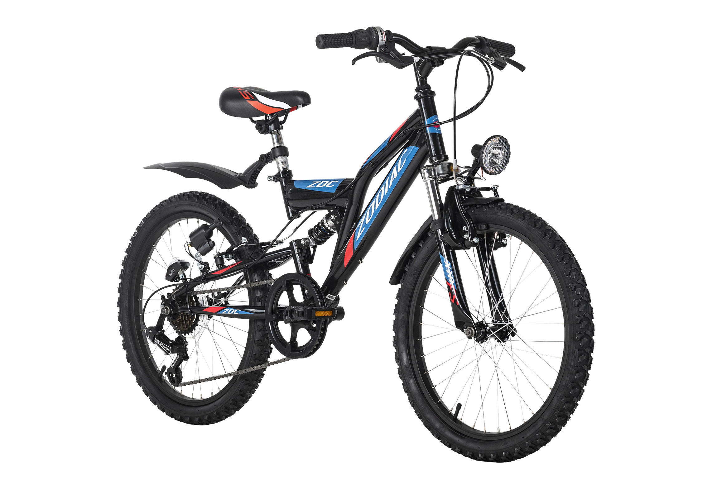 KS-Cycling Kinderrad Zodiac 668K  20 Zoll Rahmenhöhe 31 cm 6 Gänge schwarz schwarz ca. 20 Zoll Zodiac - rot/schwarz - KS-Cycling