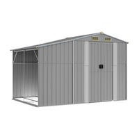 vidaXL Gartenhaus grau B/H/T: ca. 277x179x192,5 cm Gartenhaus - grau (277,00/179,00/192,50cm) - vidaXL