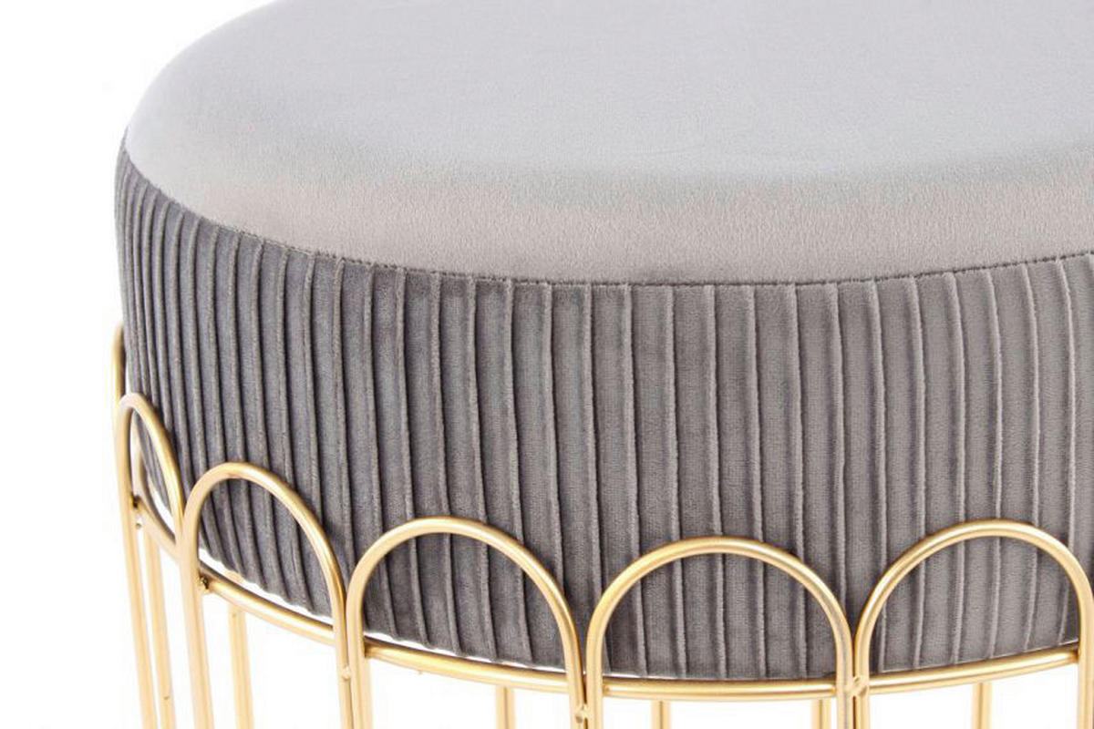 Kayoom Hocker CLEOPATRA 425 schwarz B/H/T: ca. 40x39x40 cm CLEOPATRA 425 - gold/schwarz (40,00/39,00/40,00cm) - Kayoom