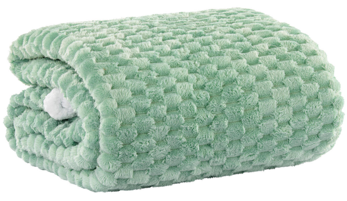 Tagesdecke Tagesdecke_Wabe 200x230cm salbei - salbei (200,00/230,00cm)