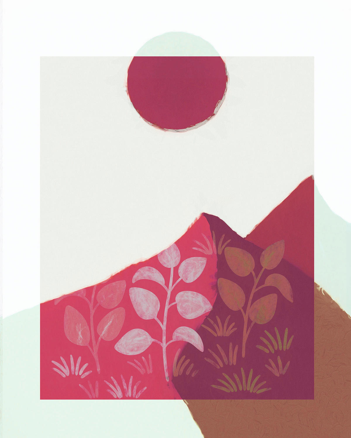 Komar Poster Plant a Garden Abstrakt B/L: ca. 40x50 cm Plant a Garden - (40,00/50,00cm) - Komar