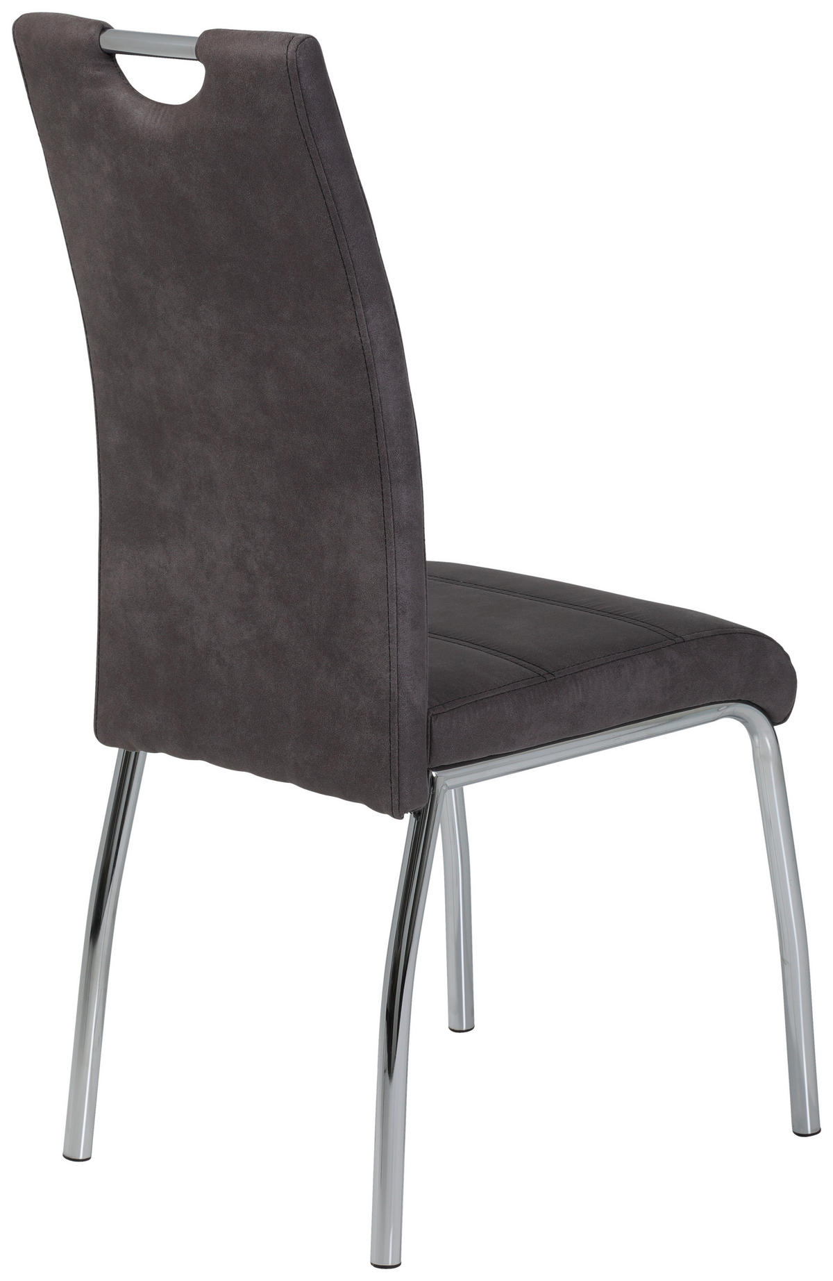 Stuhl Susi 2er Set anthrazit Vintage Microfaser B/H/T: ca. 44x98x61 cm Susi 2er Set - anthrazit (44,00/98,00/61,00cm) - Hela