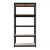 Regal schwarz B/H/T: ca. 90x180x60 cm Schwerlaststeckregal 180x90x60cm - schwarz (90,00/180,00/60,00cm)