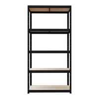 Regal schwarz B/H/T: ca. 90x180x60 cm Schwerlaststeckregal 180x90x60cm - schwarz (90,00/180,00/60,00cm)