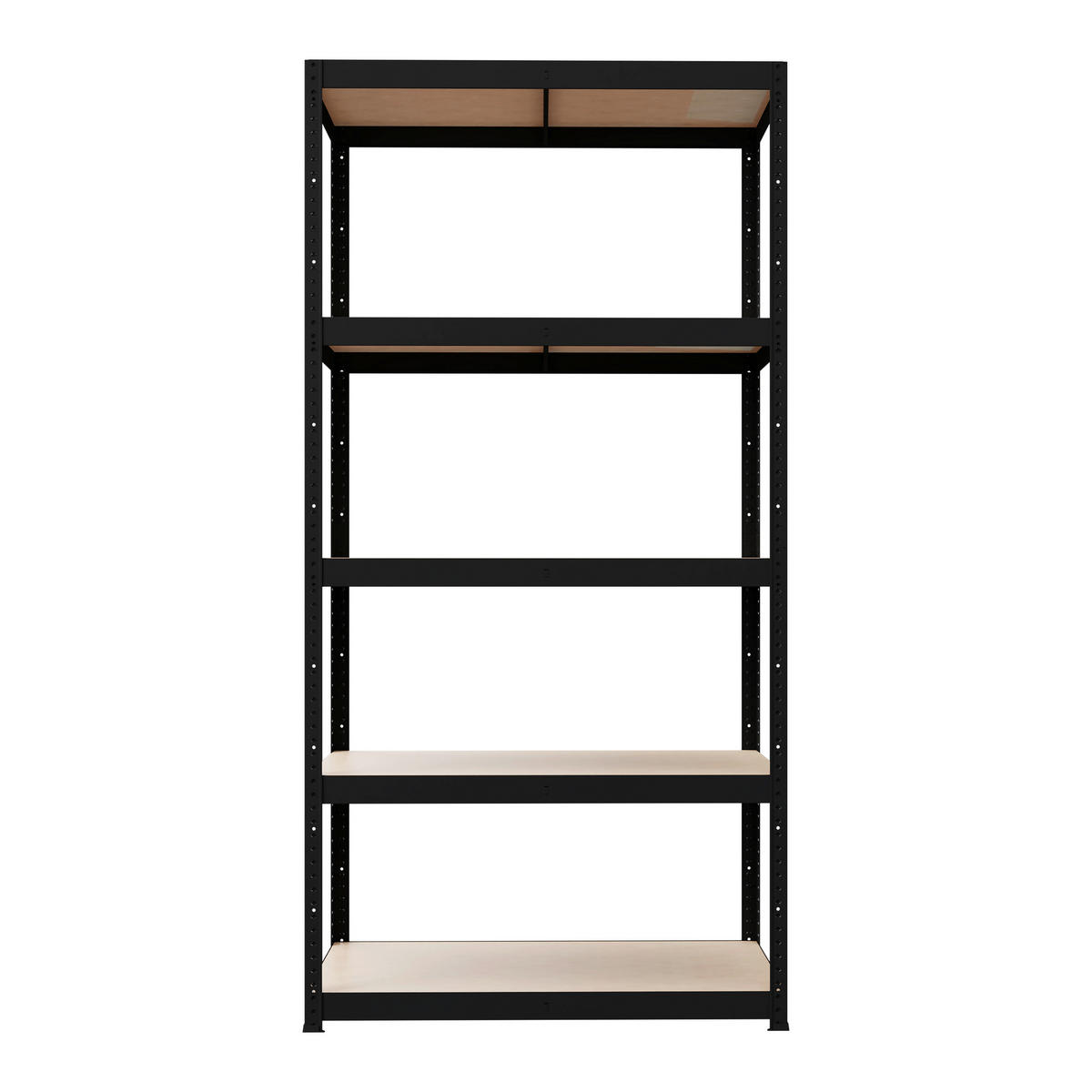 Regal schwarz B/H/T: ca. 90x180x60 cm Schwerlaststeckregal 180x90x60cm - schwarz (90,00/180,00/60,00cm)