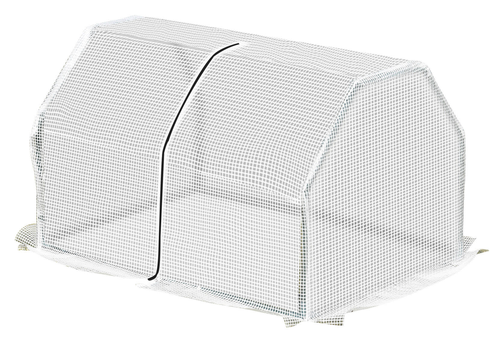 Outsunny Gewächshaus B/H/L: ca. 71x60x99 cm Gewächshaus - weiß (99,00/71,00/60,00cm) - Outsunny