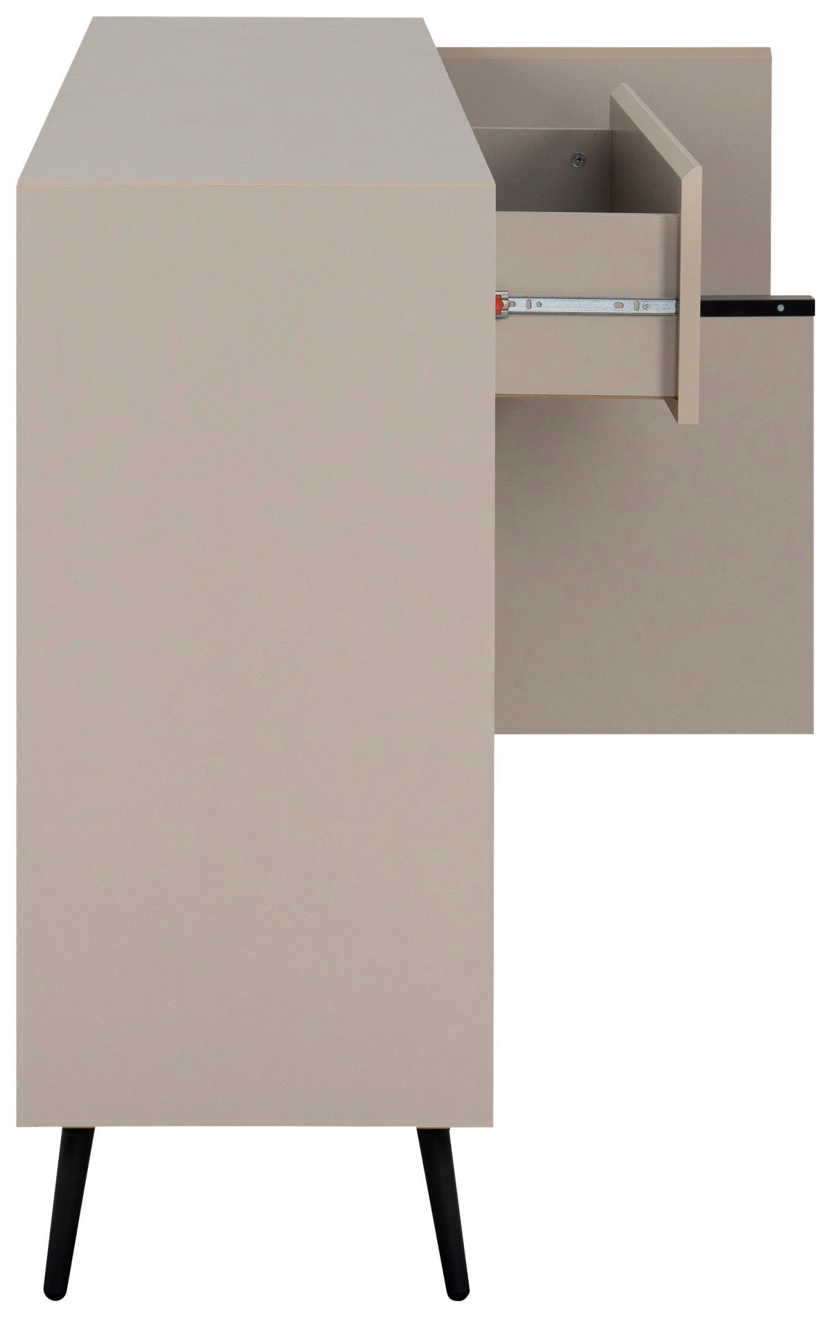 Sideboard Arona sand schwarz B/H/T: ca. 175x90x38 cm Arona - sand/schwarz (175,00/90,00/38,00cm)