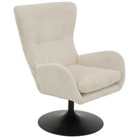 Sessel Samos beige Microfaser B/H/T: ca. 72x96x81 cm Samos - beige/schwarz (72,00/96,00/81,00cm)