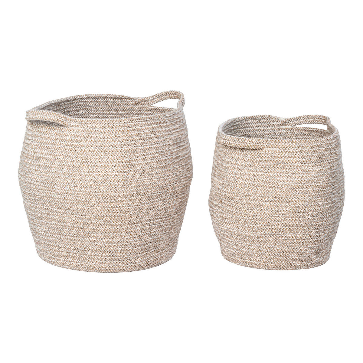 Housenordic Aufbewahrungskorb Lamas beige Baumwolle Lamas - beige - Housenordic