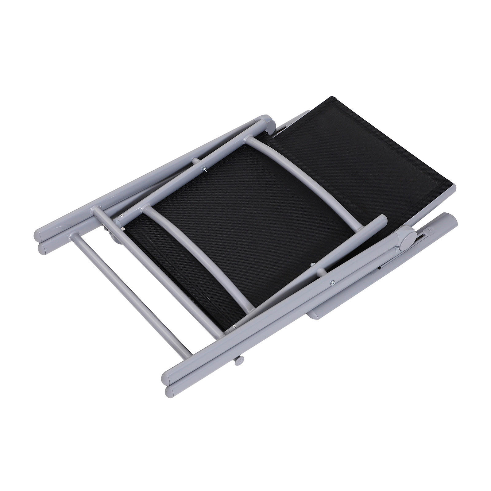 Outsunny Gartensitzgruppe schwarz Alumin...