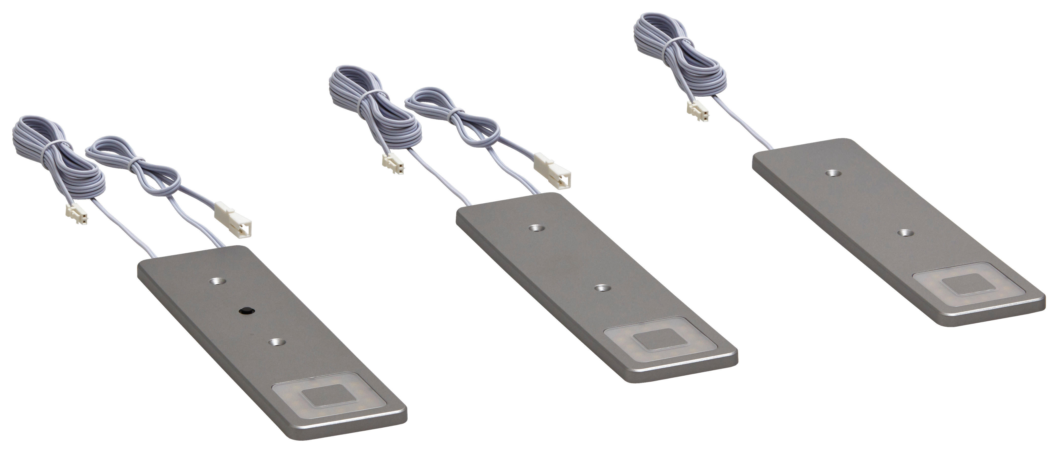 HÖLSCHER LED-Leuchten Cabinet Alu Metall B/H/T: ca. 18,5x0,7x5 cm Cabinet - weiß/Alu (18,50/0,70/5,00cm) - HÖLSCHER
