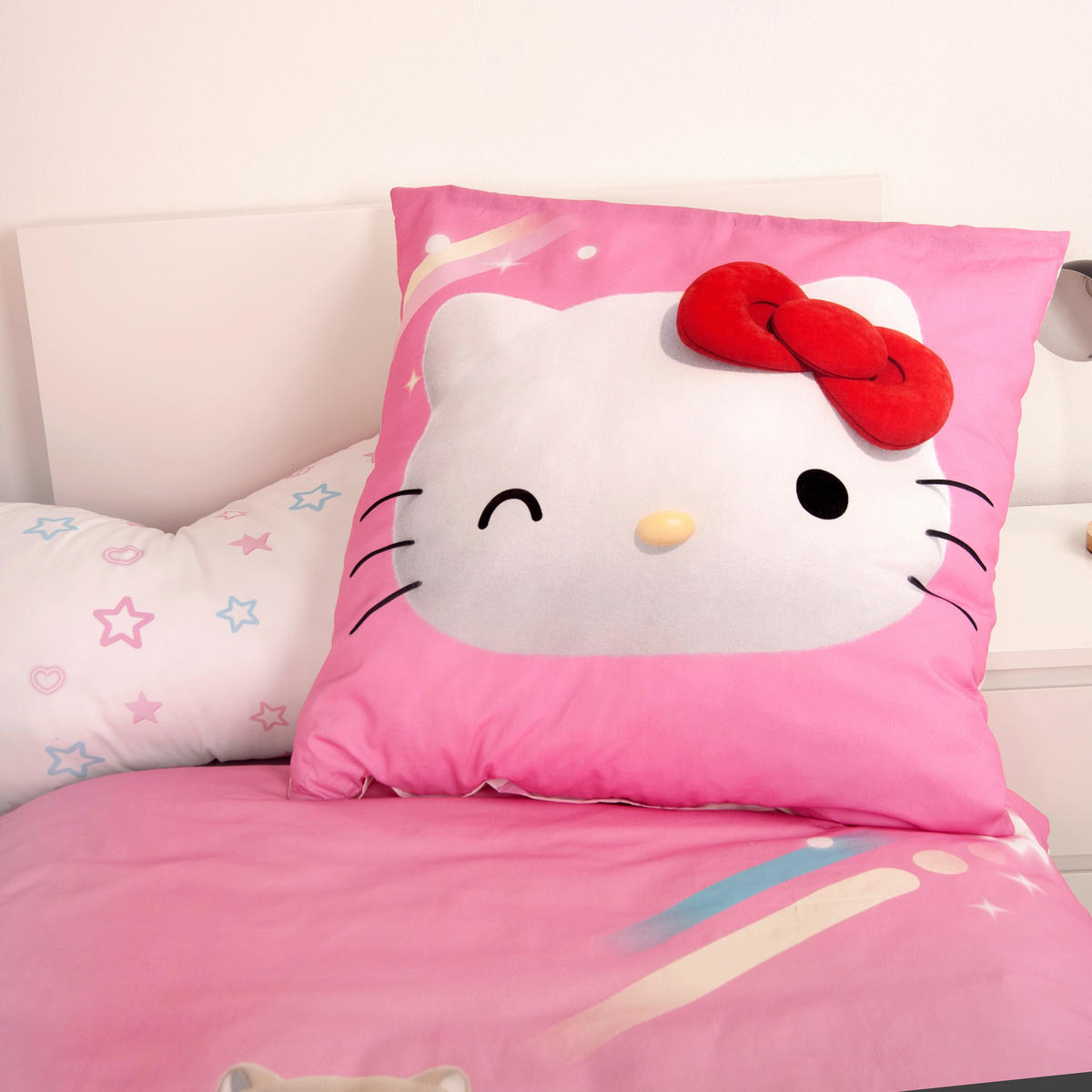 Baumwoll Wende Bettwäsche Hello Kitty Renforce Multi Baumwolle B/L: ca. 135x200 cm Hello Kitty - Multi (135,00/200,00cm)