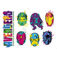 Komar Wandtattoo Avengers Mightiest Heroes Disney Avengers Mightiest Heroes B/L: ca. 100x70 cm Avengers Mightiest Heroes - (100,00/70,00cm) - Komar