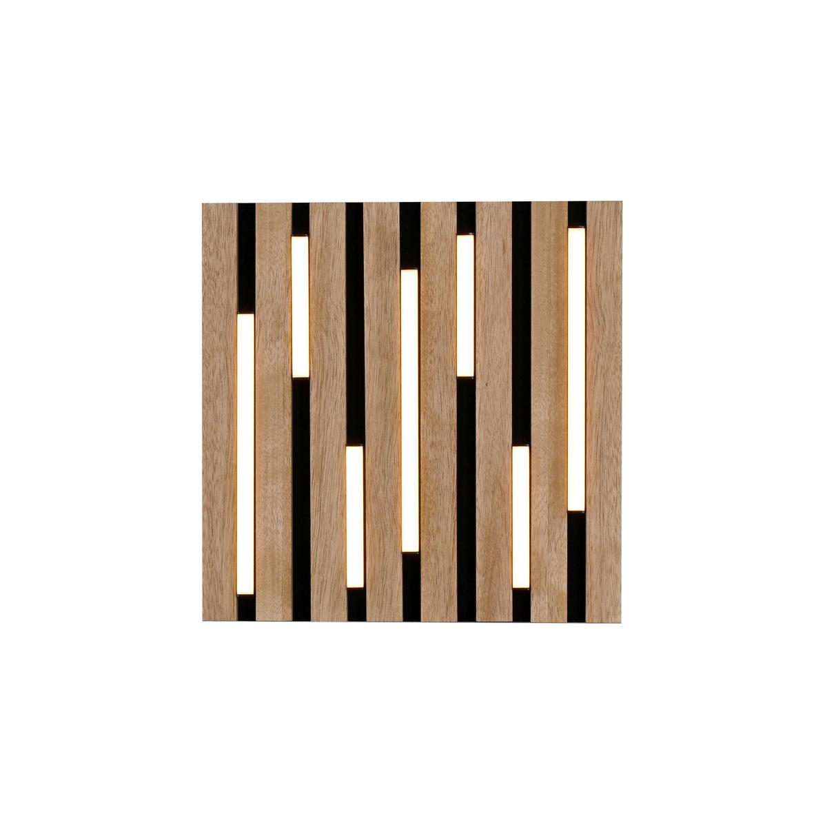 Just Light Deckenleuchte Eiche B/H/L: ca. 30x5x30 cm Deckenleuchte_Akustik - Eiche (30,00/30,00/5,00cm) - Just Light