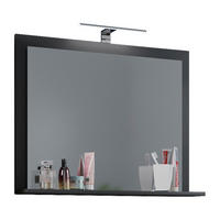 Wandspiegel Lendas anthrazit Holzwerkstoff B/H/T: ca. 60x65x17 cm Lendas - anthrazit (60,00/65,00/17,00cm) - VCM Möbel