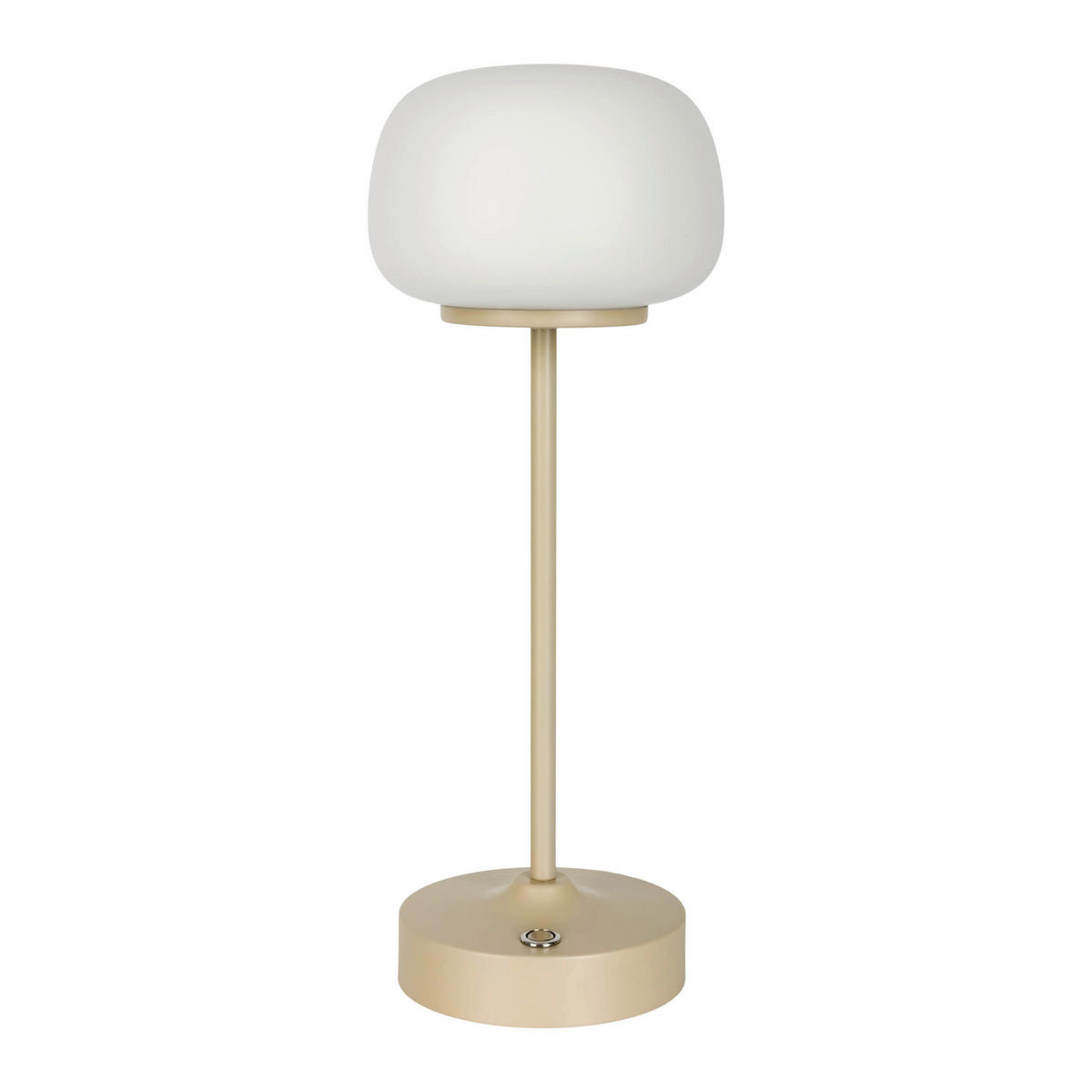 Näve Leuchten LED-Tischleuchte beige Metall Glas B/H/T/D: ca. 10,5x30x10,5x10,5 cm PINA - beige (10,50/30,00/10,50cm) - Näve Leuchten