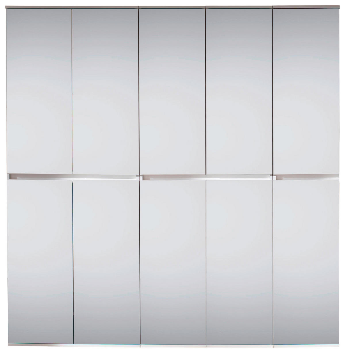 Garderobenschrank Mirror weiß B/H/T: ca. 185x191x34 cm Mirror - weiß (185,00/191,00/34,00cm) - Trendteam