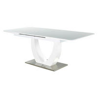 Esstisch  weiß Hochglanz B/H/T: ca. 160x76x90 cm Ulm_Esstisch - weiß (160,00/76,00/90,00cm)