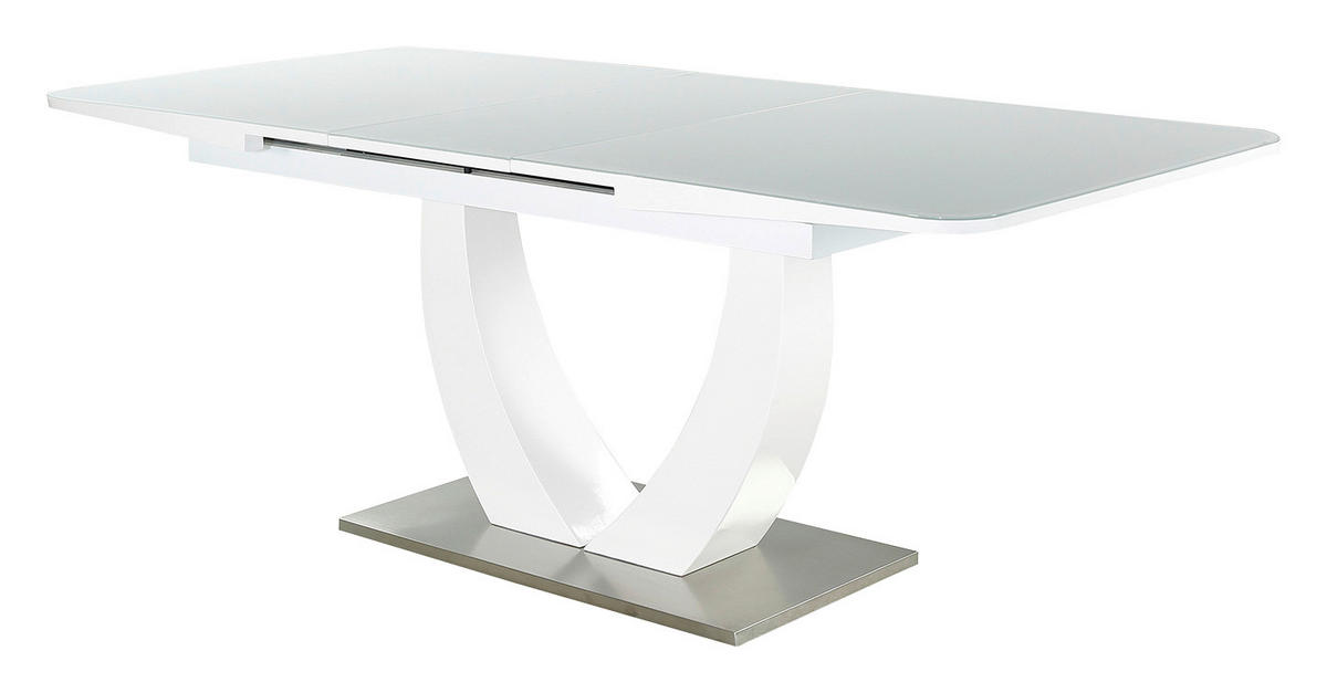 Esstisch  weiß Hochglanz B/H/T: ca. 160x76x90 cm Ulm_Esstisch - weiß (160,00/76,00/90,00cm)