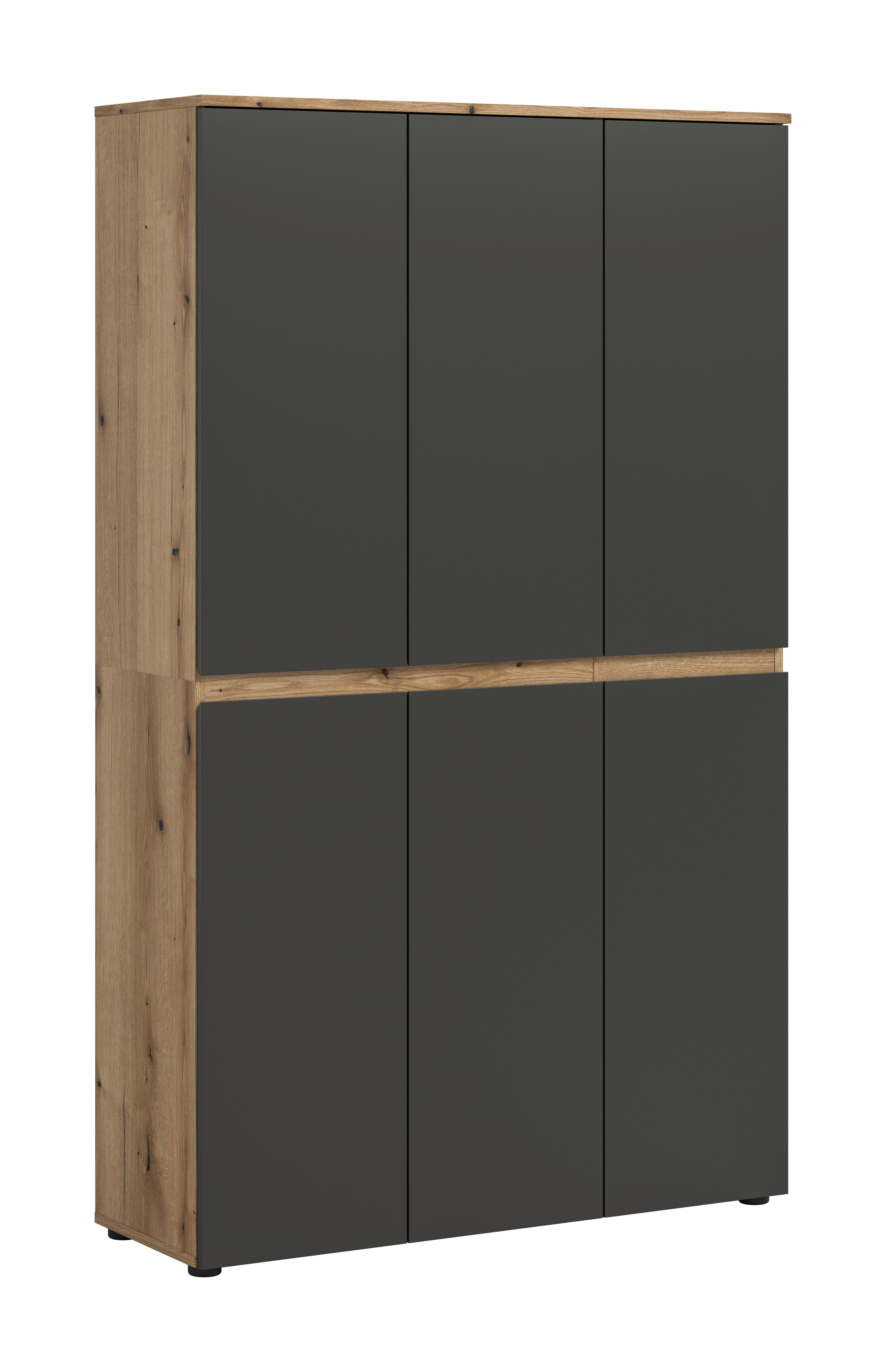 Schrank SCARPA Evoke Oak Nachbildung anthrazit B/H/T: ca. 105x175x37 cm SCARPA - anthrazit (105,00/175,00/37,00cm) - xonox.home