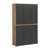 Schrank SCARPA Evoke Oak Nachbildung anthrazit B/H/T: ca. 105x175x37 cm SCARPA - anthrazit (105,00/175,00/37,00cm) - xonox.home