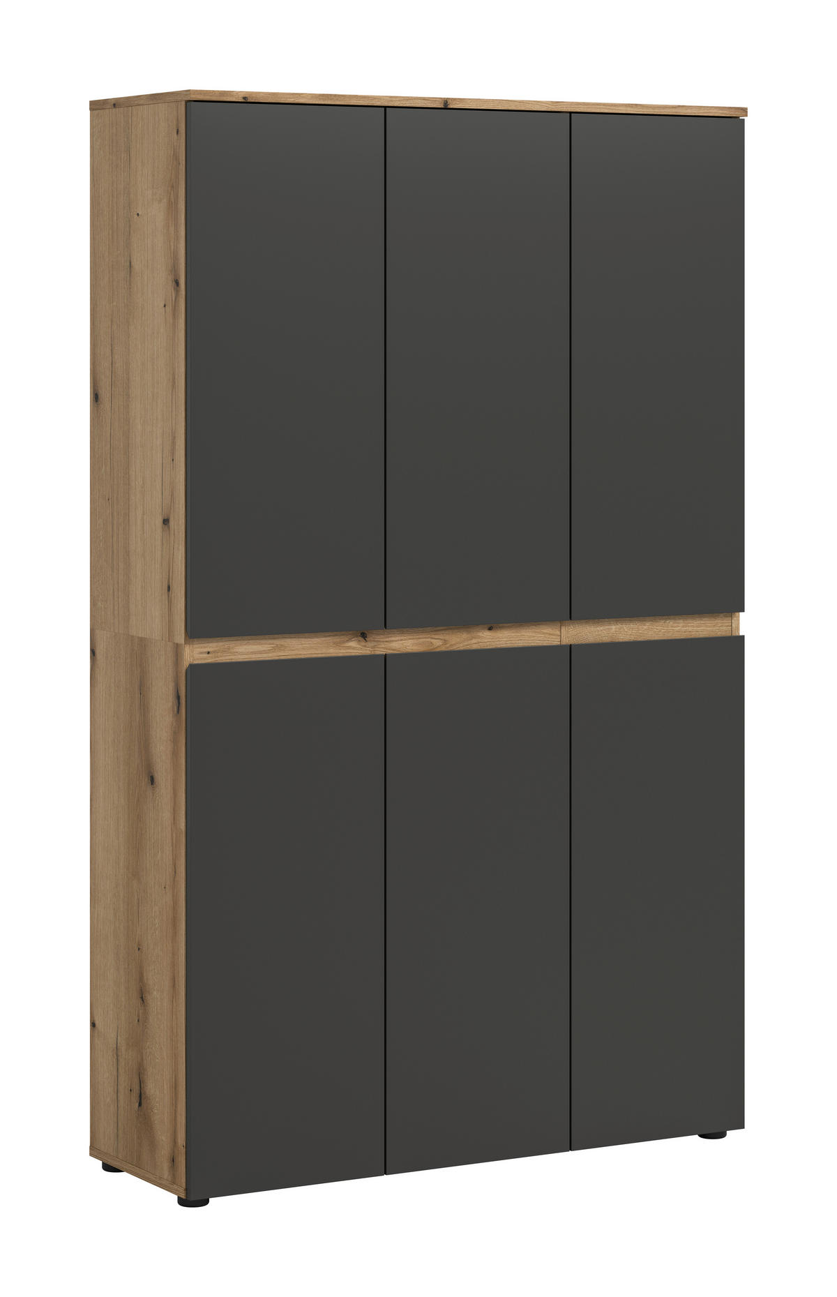 Schrank SCARPA Evoke Oak Nachbildung anthrazit B/H/T: ca. 105x175x37 cm SCARPA - anthrazit (105,00/175,00/37,00cm) - xonox.home