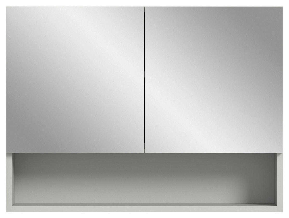 Spiegelschrank Copa hellgrau B/H/T: ca. 74x55x17 cm Copa - hellgrau (74,00/55,00/17,00cm) - xonox.home