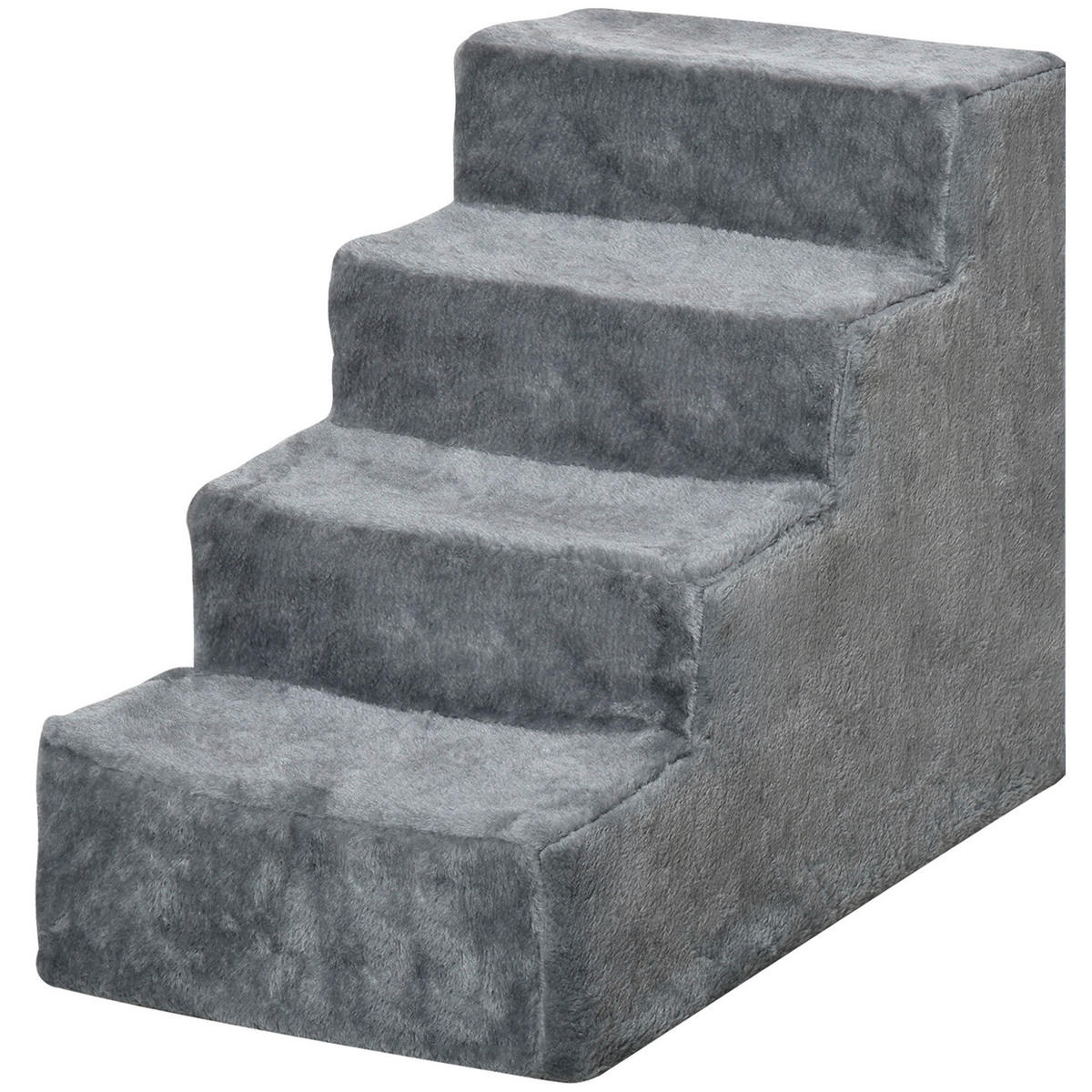 PawHut Haustiertreppe grau Polyester B/H/L: ca. 35x44x60 cm Haustiertreppe - grau (60,00/35,00/44,00cm) - PawHut