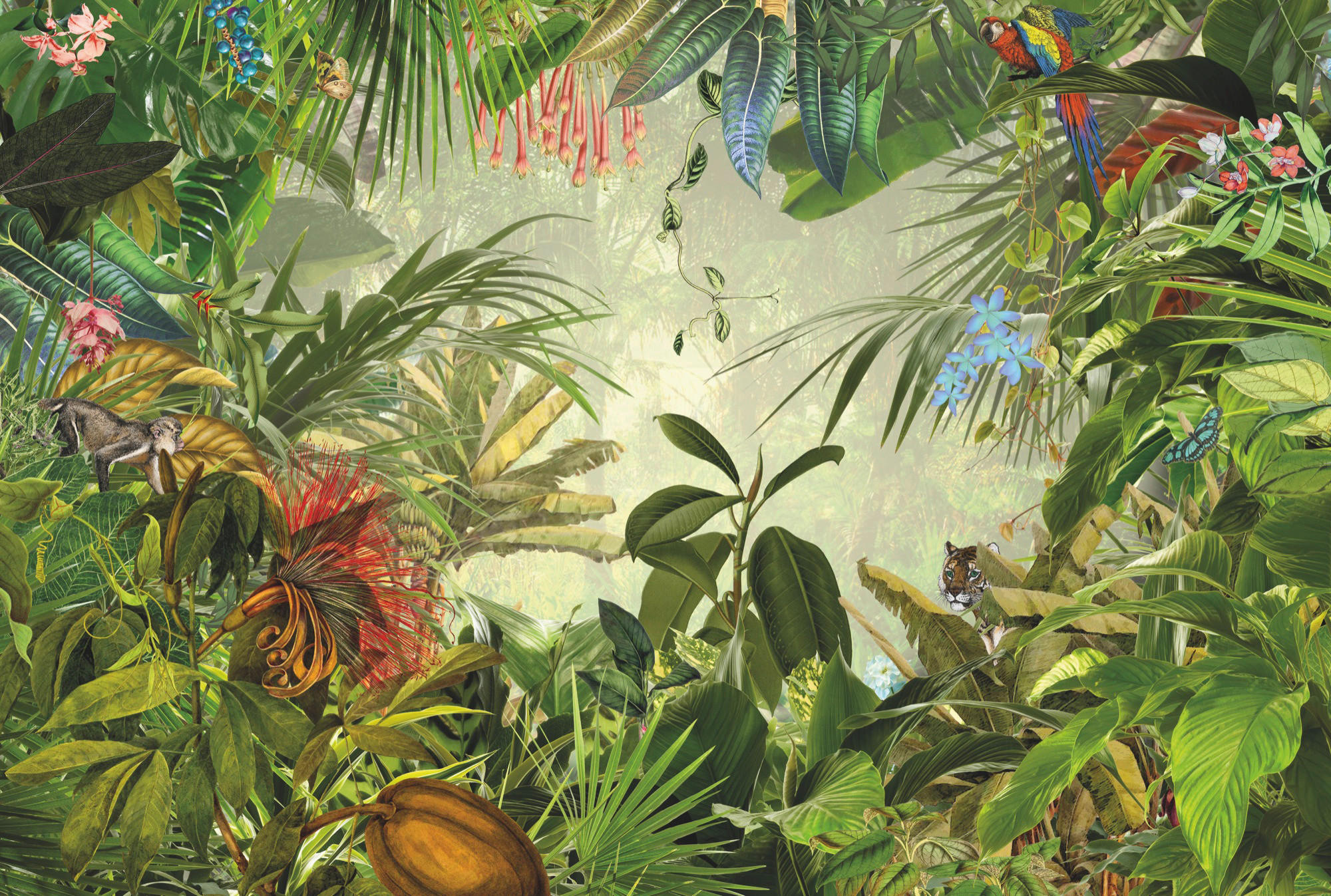 Fototapete Dschungel B/L: ca. 368x248 cm Fototapete_Into_the_Wild - (368,00/248,00cm)