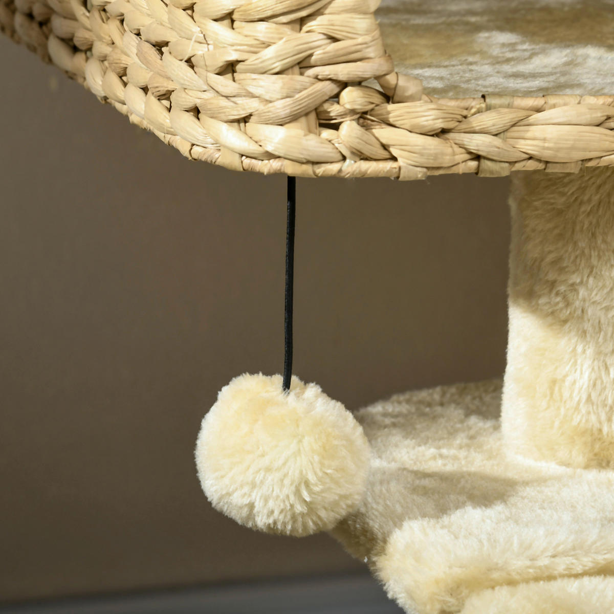 PawHut Kratzbaum beige Sisal B/H/L: ca. 40x98x60 cm Kratzbaum - beige (60,00/40,00/98,00cm) - PawHut