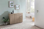 Sideboard Eiche Sonoma beschichtet Nachbildung B/H/T: ca. 107x79x35 cm Sideboard - Eiche (107,00/79,00/35,00cm) - Wohnling