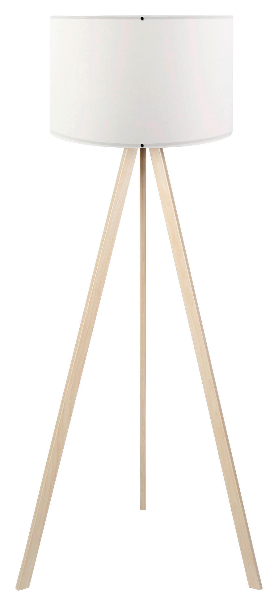 Opviq Stehleuchte Eiche weiß PVC B/H/T/L/D: ca. 38x140x38x38x38 cm E27 1 Brennstellen AYD - Eiche/weiß (38,00/38,00/140,00cm) - Opviq