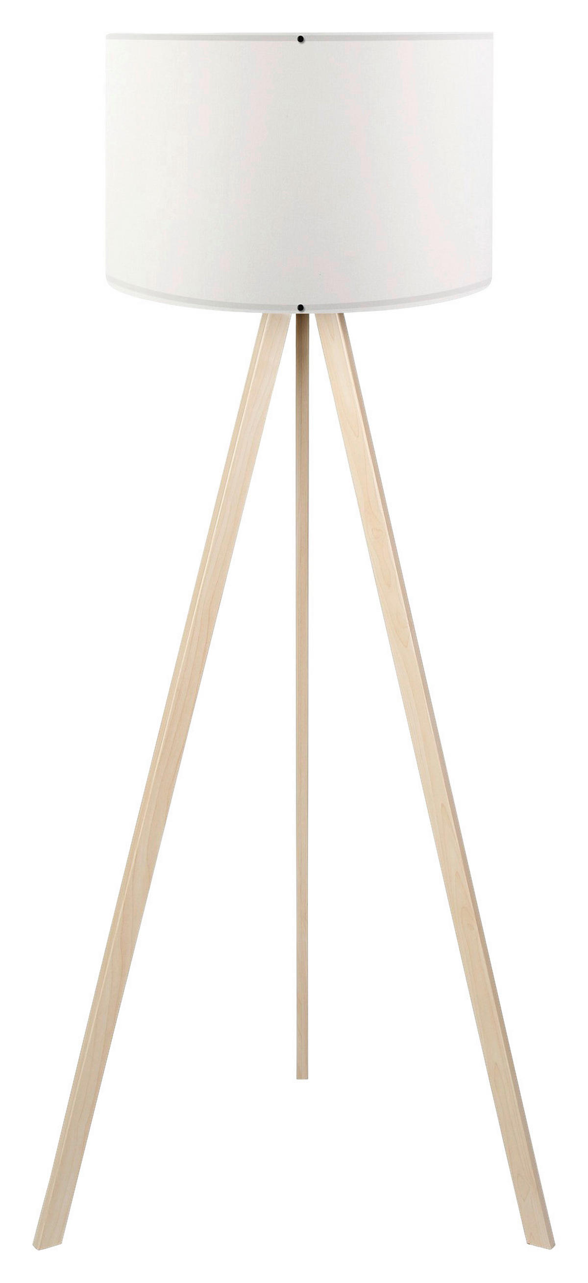 Opviq Stehleuchte Eiche weiß PVC B/H/T/L/D: ca. 38x140x38x38x38 cm E27 1 Brennstellen AYD - Eiche/weiß (38,00/38,00/140,00cm) - Opviq