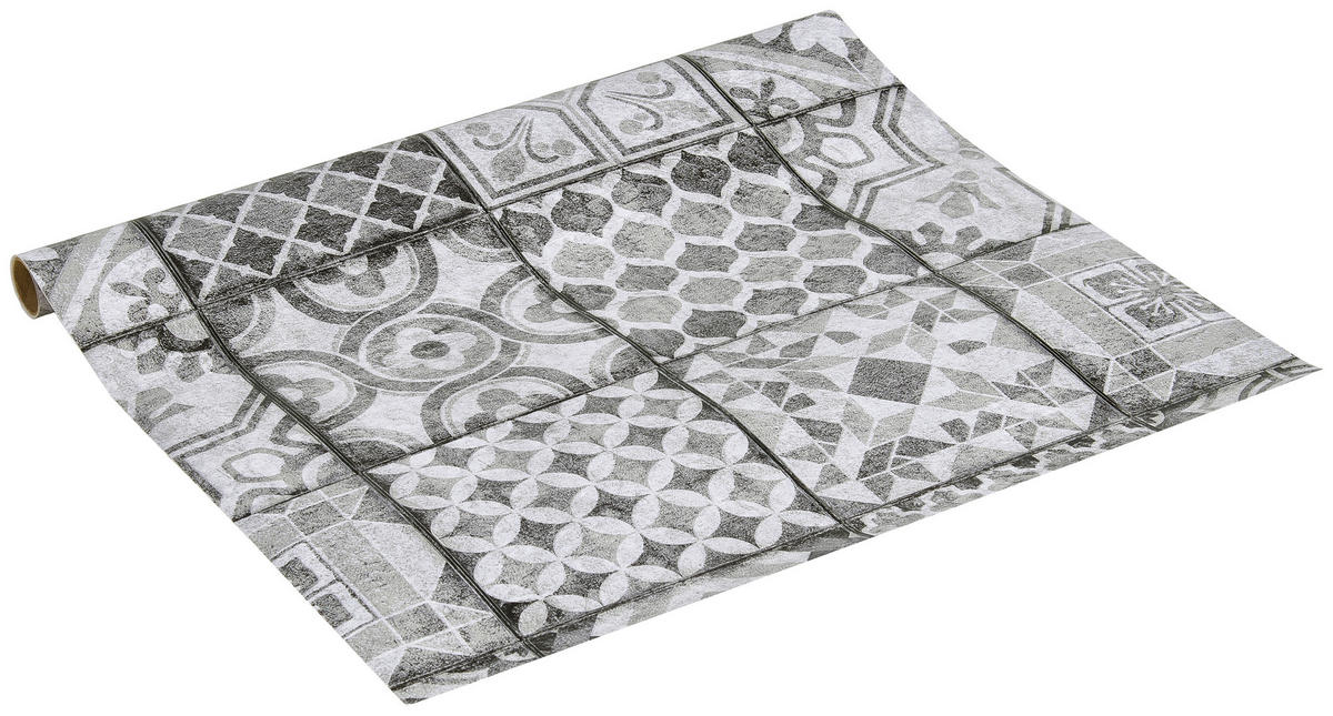 d-c-fix Dekofolie Visbi grau weiß B/L: ca. 45x150 cm Klebefolie_d-c-fix_F3431017 - weiß/grau (45,00/150,00cm) - d-c-fix