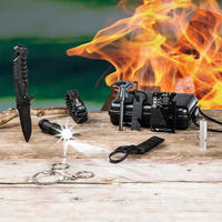 HI Survival-Set schwarz Stahl B/H/L: ca. 10x5x17 cm Survivalset_9tg. - schwarz (17,00/10,00/5,00cm) - HI