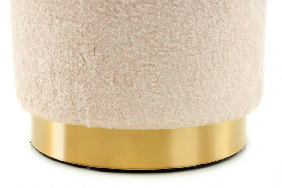 Kayoom Hocker GIPSY 425 elfenbein B/H/T: ca. 35x35x35 cm GIPSY 425 - gold/elfenbein (35,00/35,00/35,00cm) - Kayoom