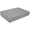 Boxspring Spannbetttuch Baumwolle Boxspring-Spannbetttuch silber - silber (180,00/200,00cm) - Elegance
