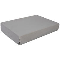 Boxspring Spannbetttuch Baumwolle Boxspring-Spannbetttuch silber - silber (100,00/200,00cm) - Elegance