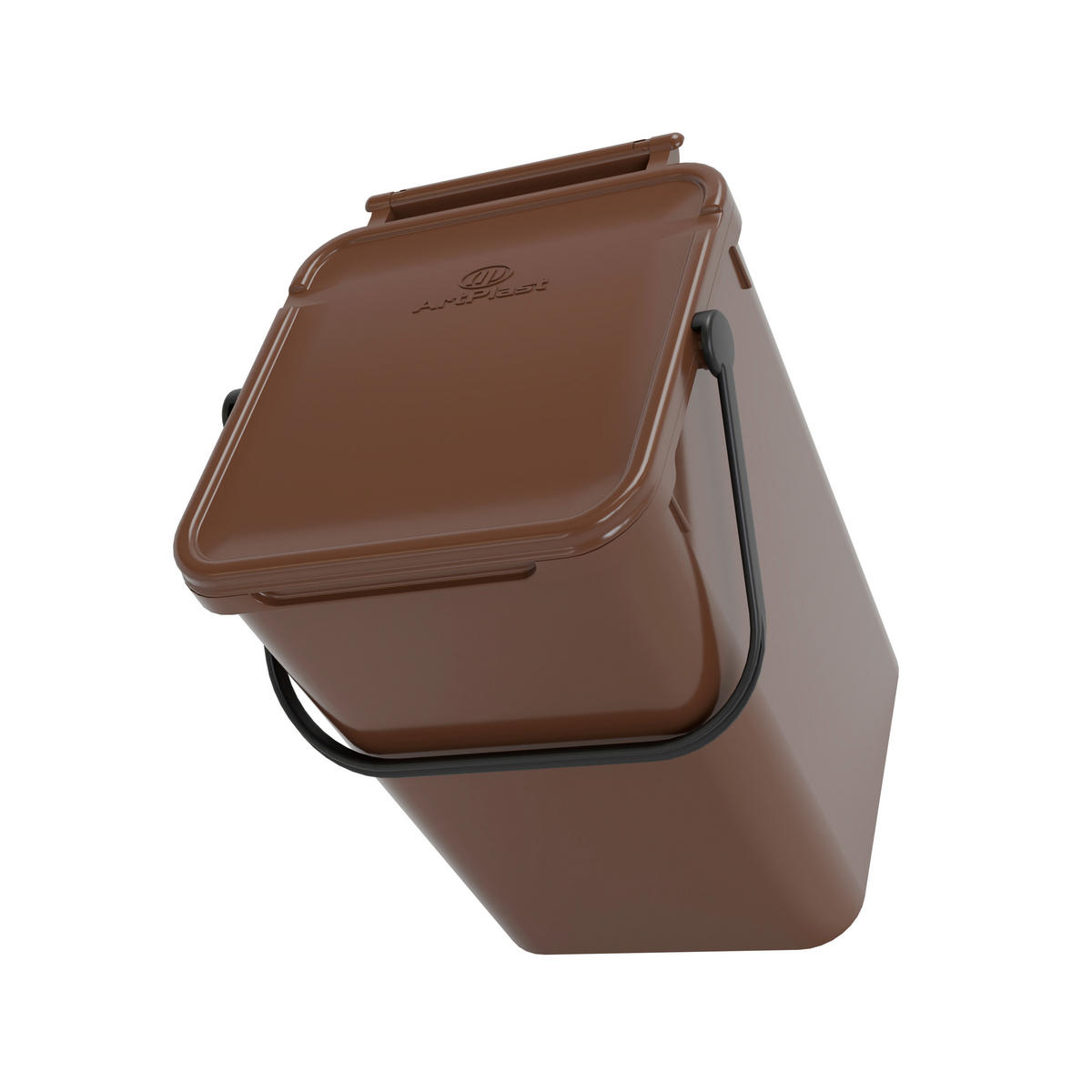 Eco-Logico Abfalleimer braun B/H/L: ca. 24x30x23,7 cm Abfalleimer 7l - braun (23,70/24,00/30,00cm) - Eco-Logico