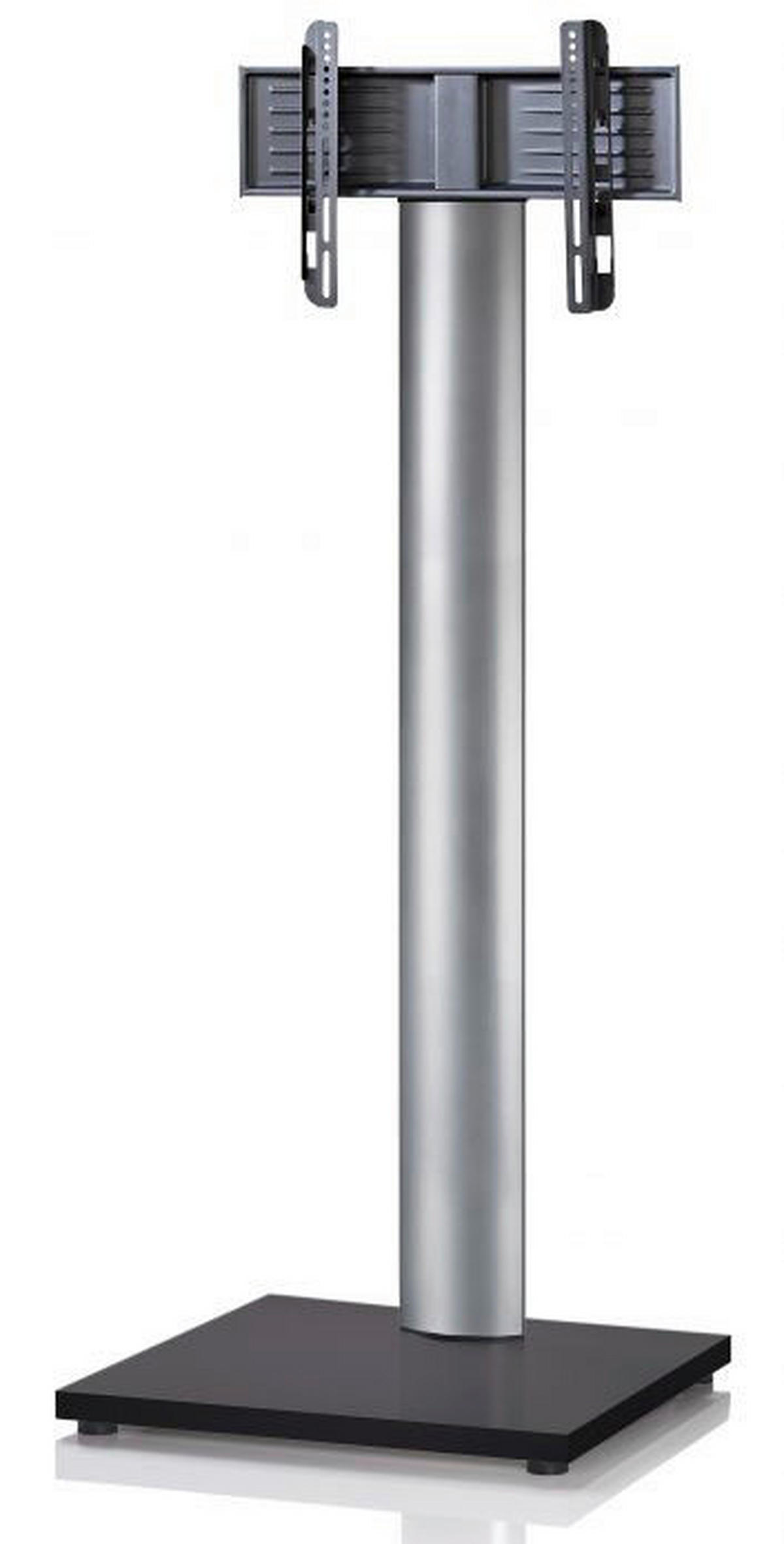 VCM TV-Standfuß TV Standfuß schwarz silber Onu Schwarzlack  TV Standfuß - schwarz/silber (68,00/174,00/60,00cm) - VCM