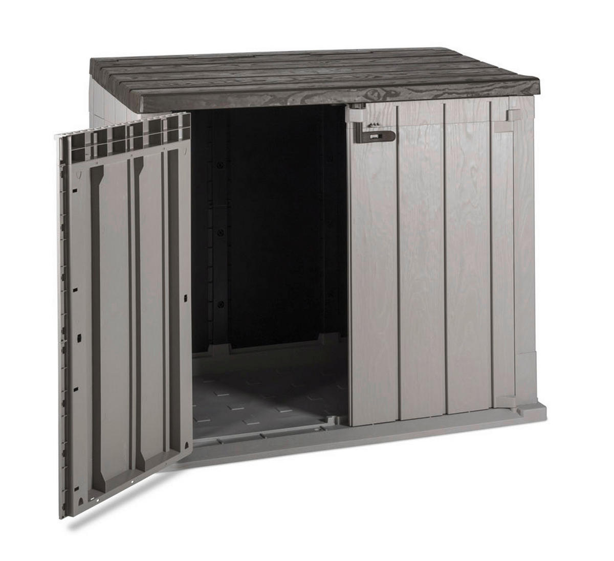 Toomax Mülltonnenbox Stora Way taupe B/H/L: ca. 111x74,5x129,5 cm Stora Way - braun/taupe (129,50/111,00/74,50cm) - Toomax