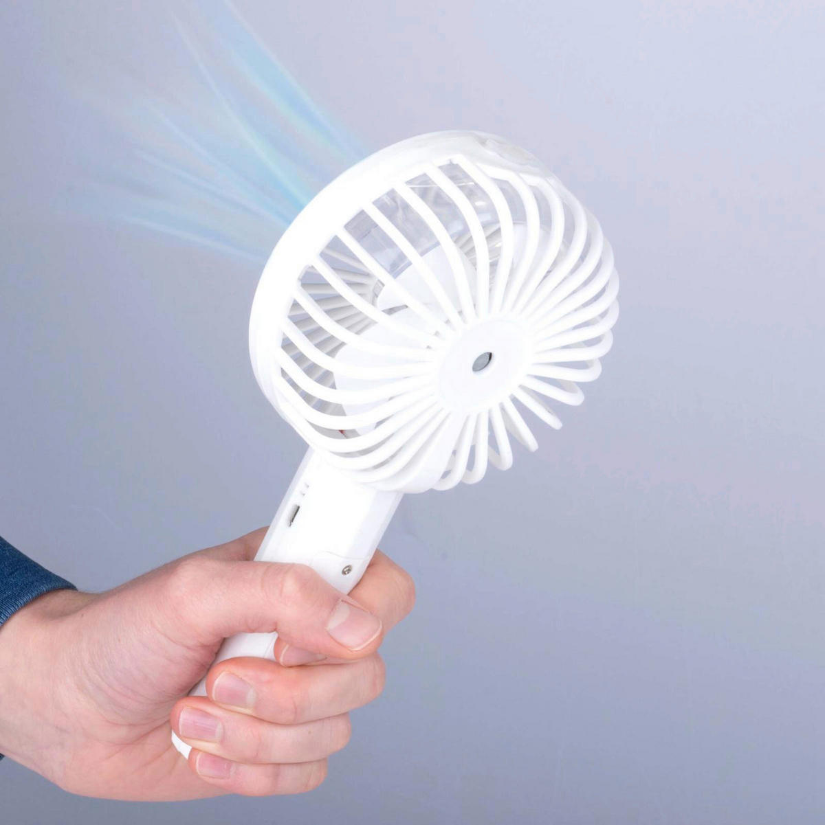 Tischventilator 871125247490 weiß Kunststoff B/H/T: ca. 104x220x41 cm USB-Ventilator_inkl.Sprühfunktion - weiß (104,00/220,00/41,00cm)