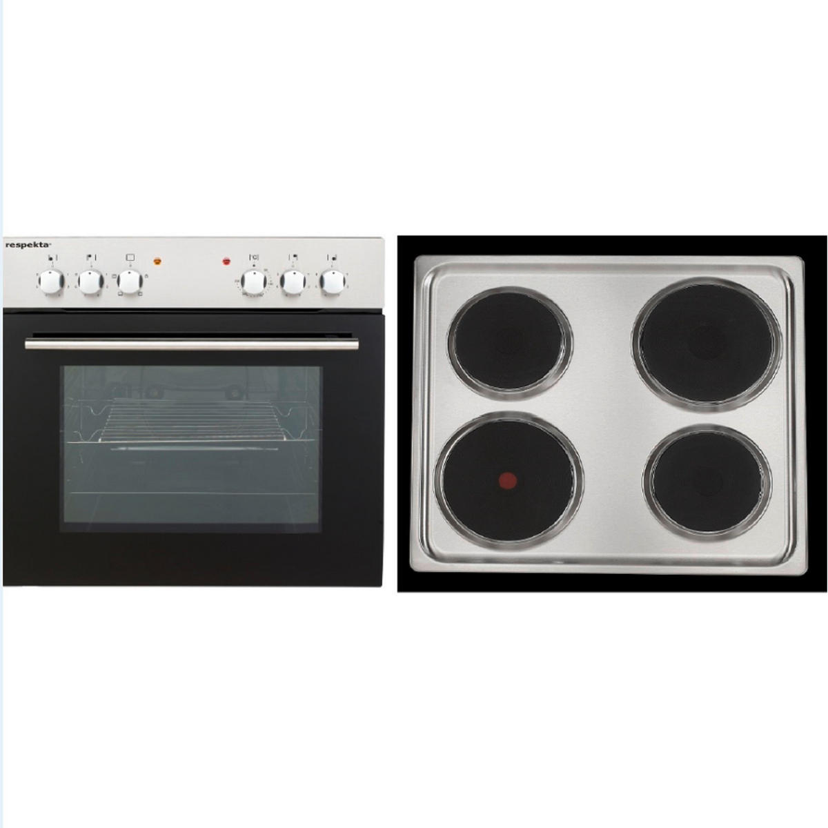 Respekta Winkelküche Economy schwarz matt B/H/T: ca. 310x200x172 cm Economy - Eiche/schwarz (310,00/200,00/172,00cm) - Respekta