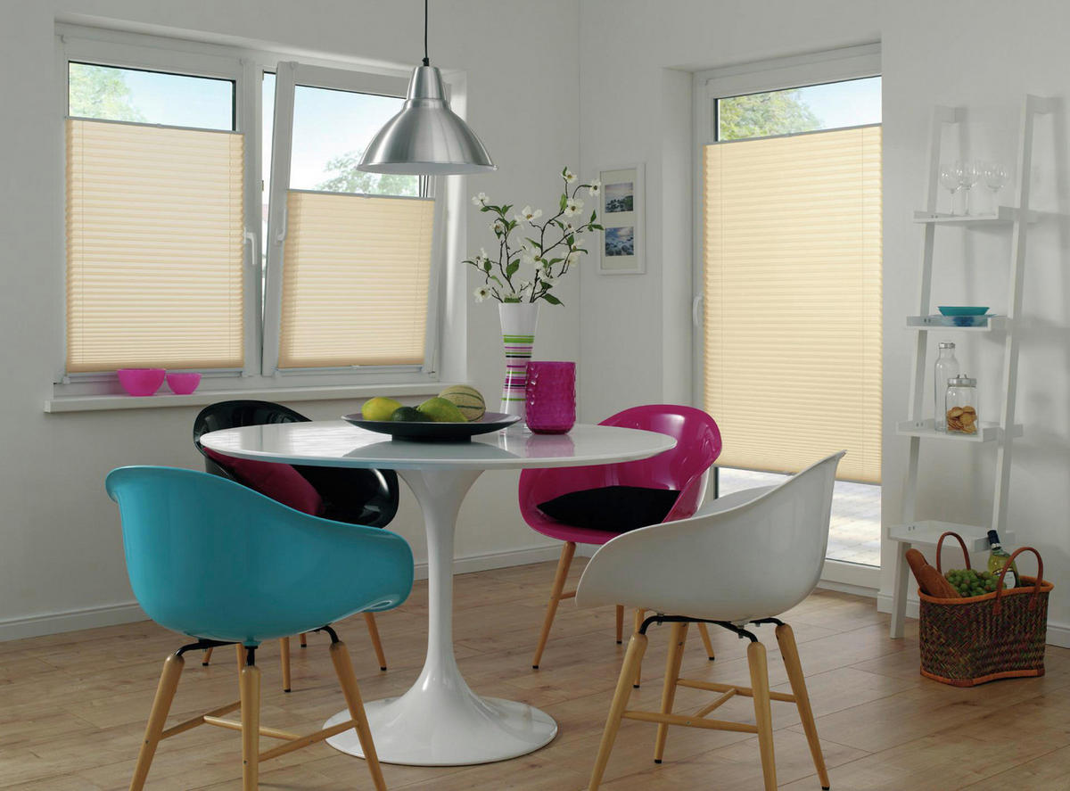 Spannplissee Easyfix Pia beige B/L: ca. 65x130 cm Easyfix Pia - beige (65,00/130,00cm)