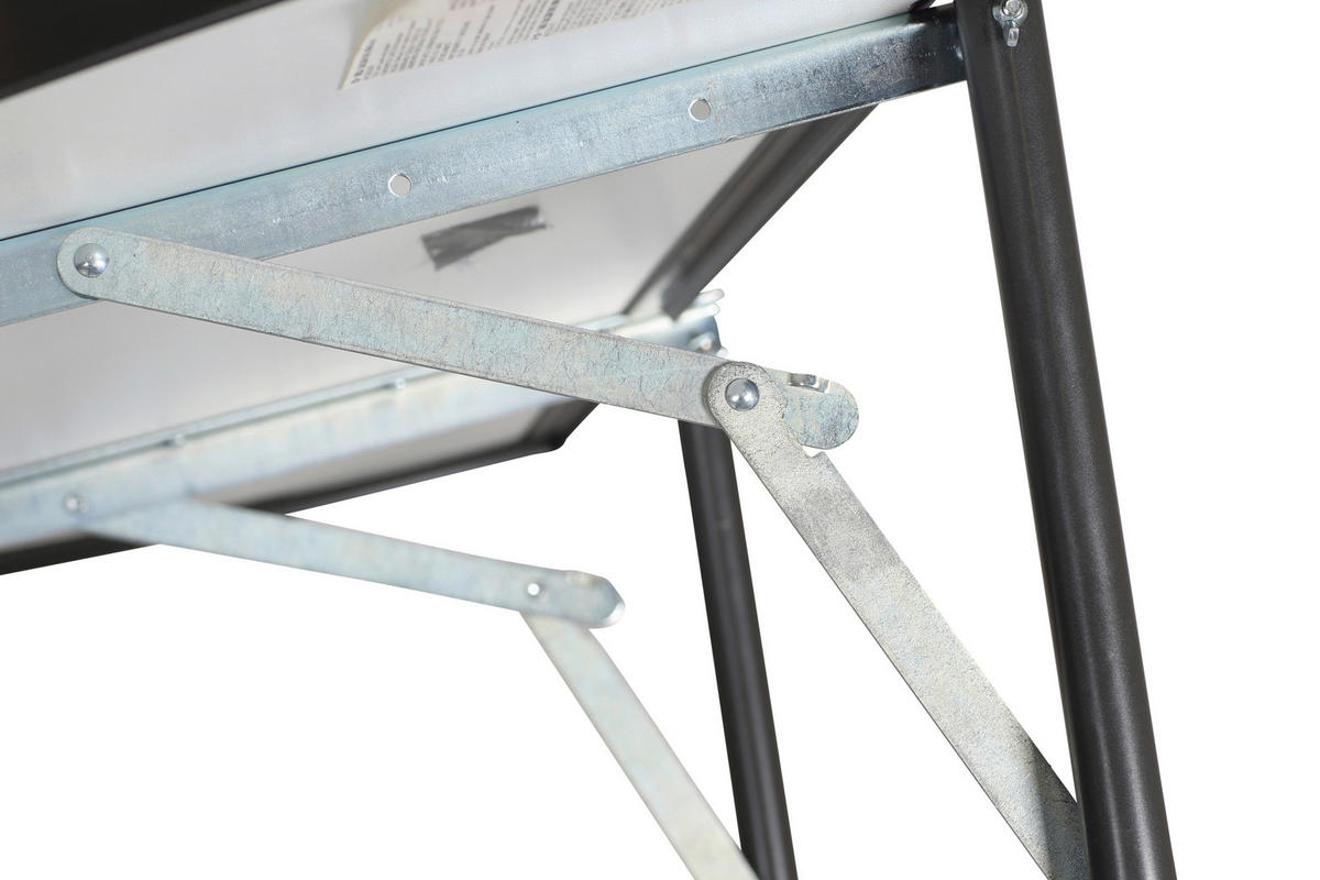 Alco Tisch anthrazit Kunststoff B/H/L: ca. 50x68x100 cm Balkonhängetisch - anthrazit (100,00/50,00/68,00cm) - Alco