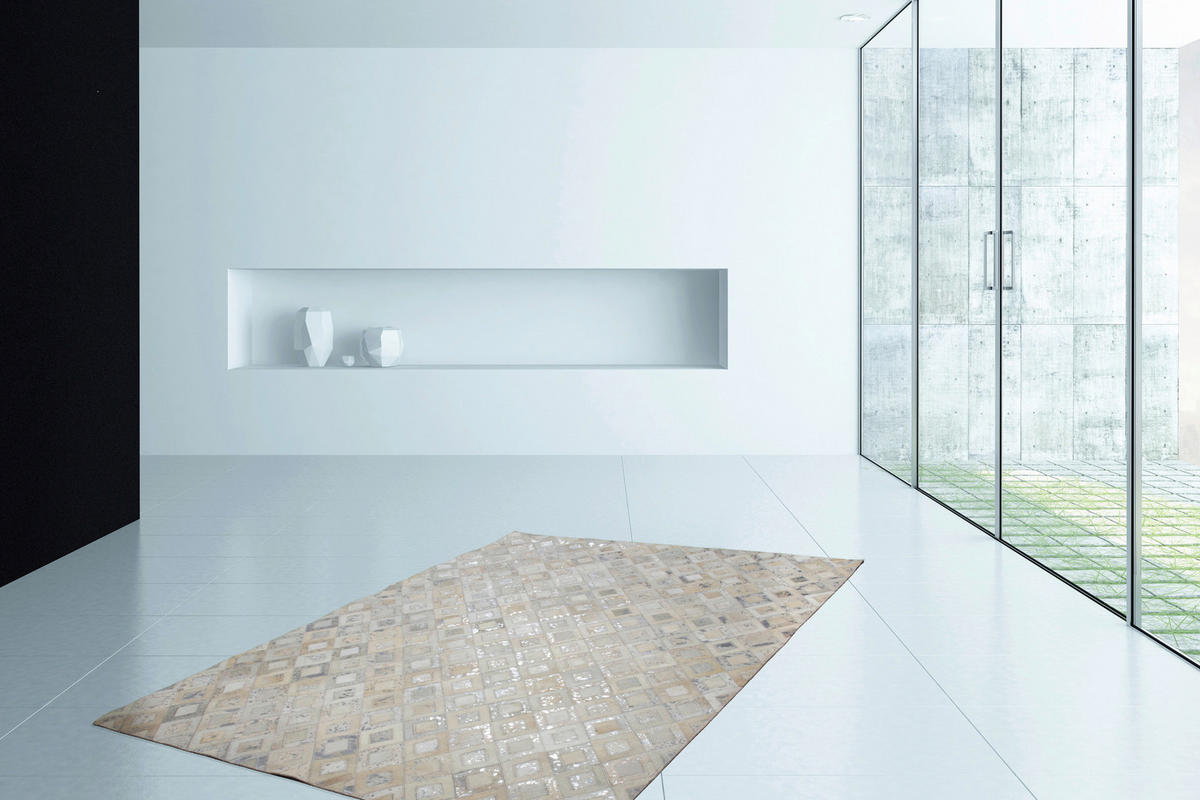 360Living Teppich Dazzle silber B/L: ca. 160x230 cm Dazzle - silber/grau (160,00/230,00cm) - 360Living